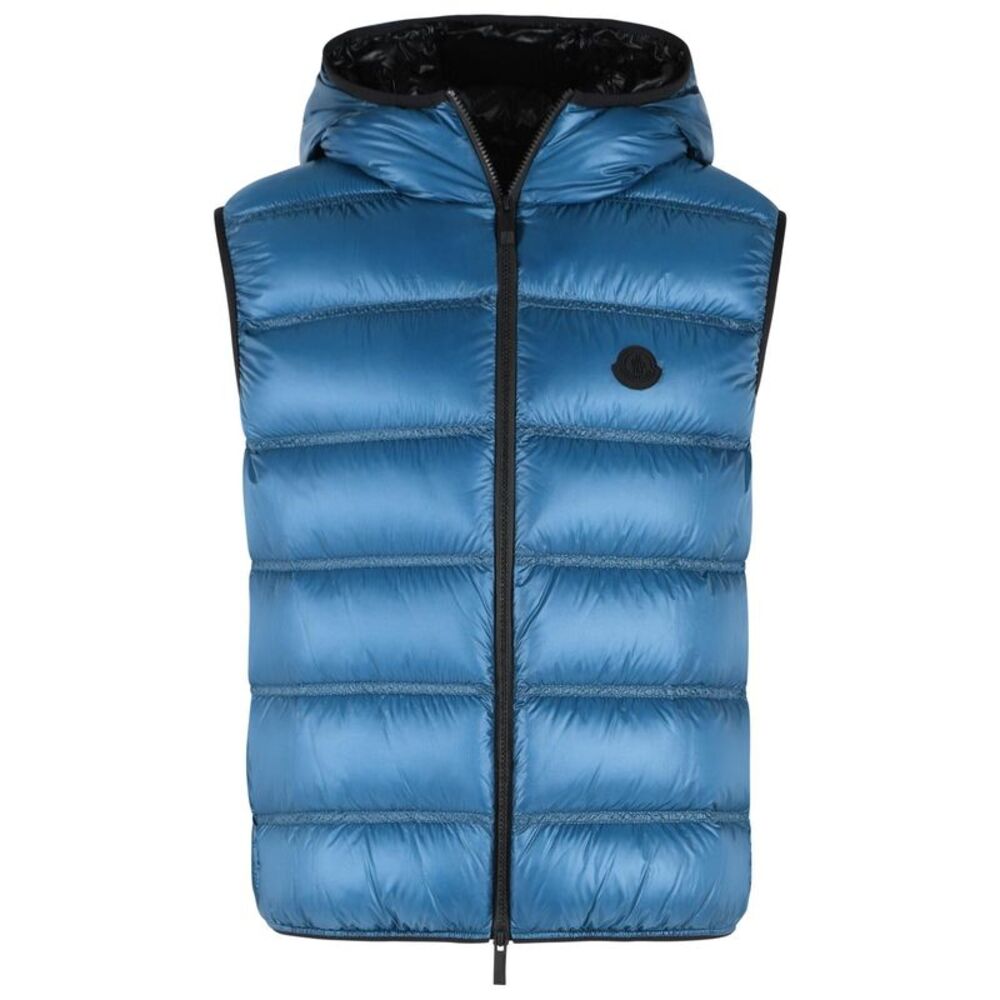 Moncler 'Panestrel' Blue Polyamide Vest Men